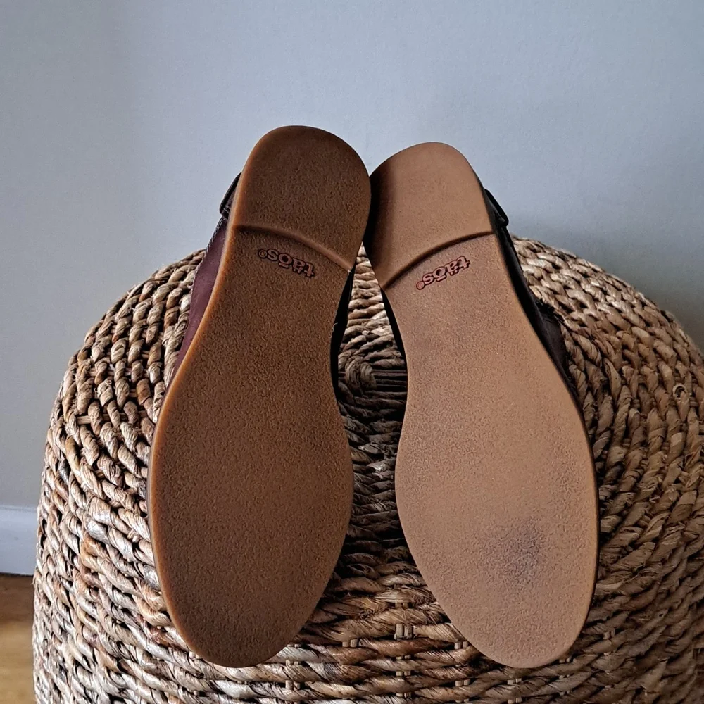 TAOS Womens‎ Double Time Out Whiskey Brown Leather Preppy Ankle Zip Booties 8.5